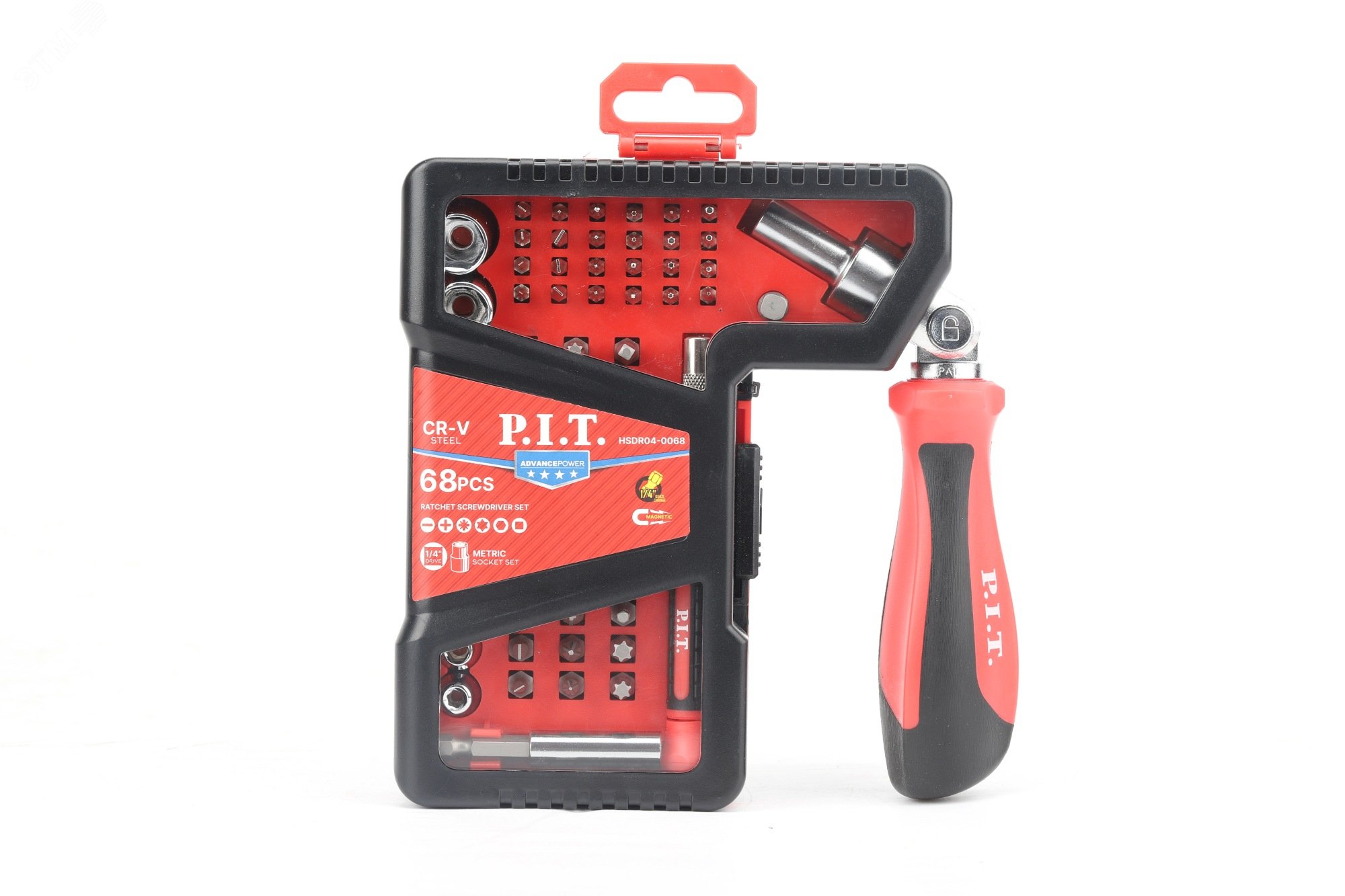Изображение товара Комплект бит и торцевых головок P.I.T. ADVANCE HSDR04-0068