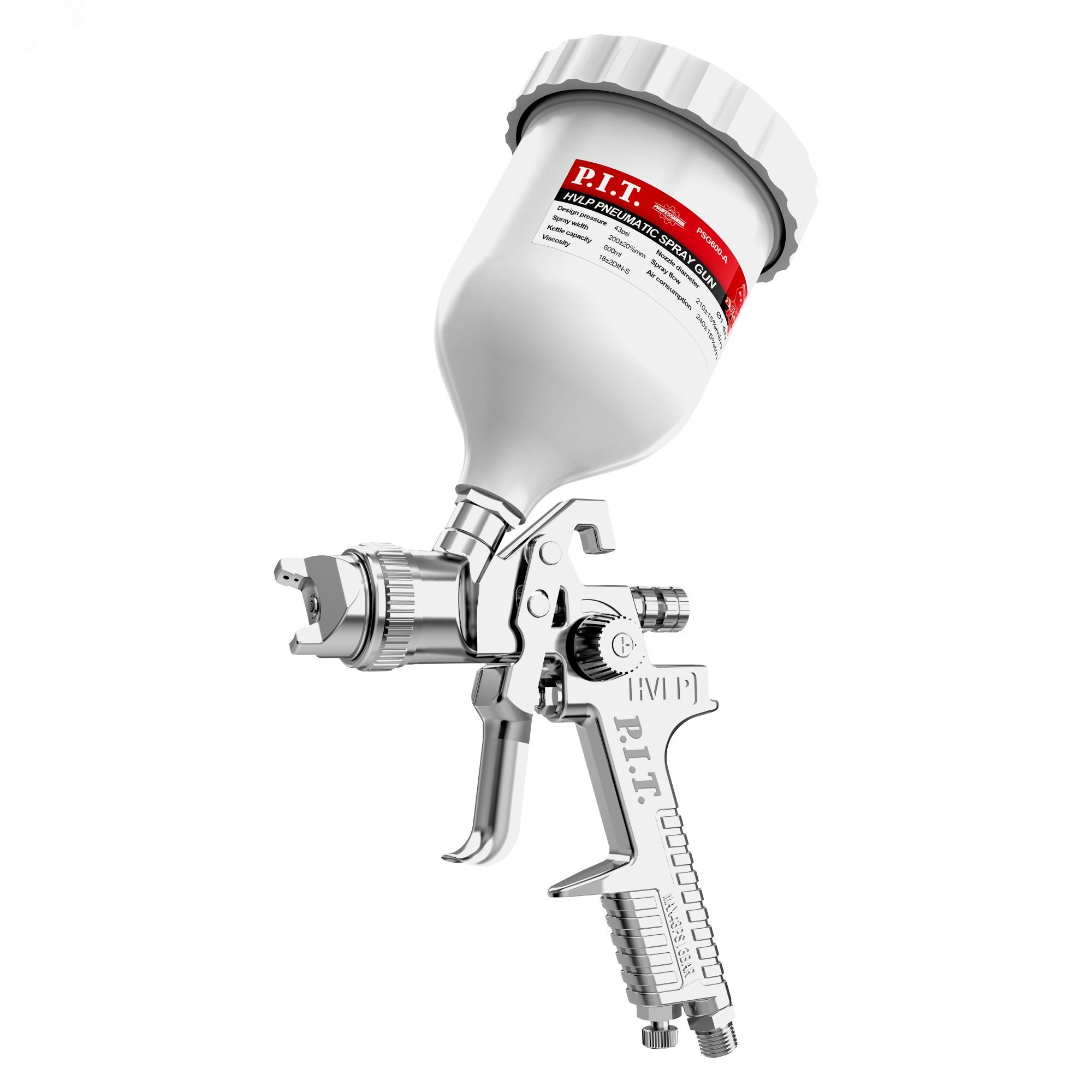 Изображение товара Пневматический краскопульт P.I.T. PSG600-A с регулировкой факела и подачи краски Изображение товара Пневматический краскопульт P.I.T. PSG600-A с регулировкой факела и подачи краски