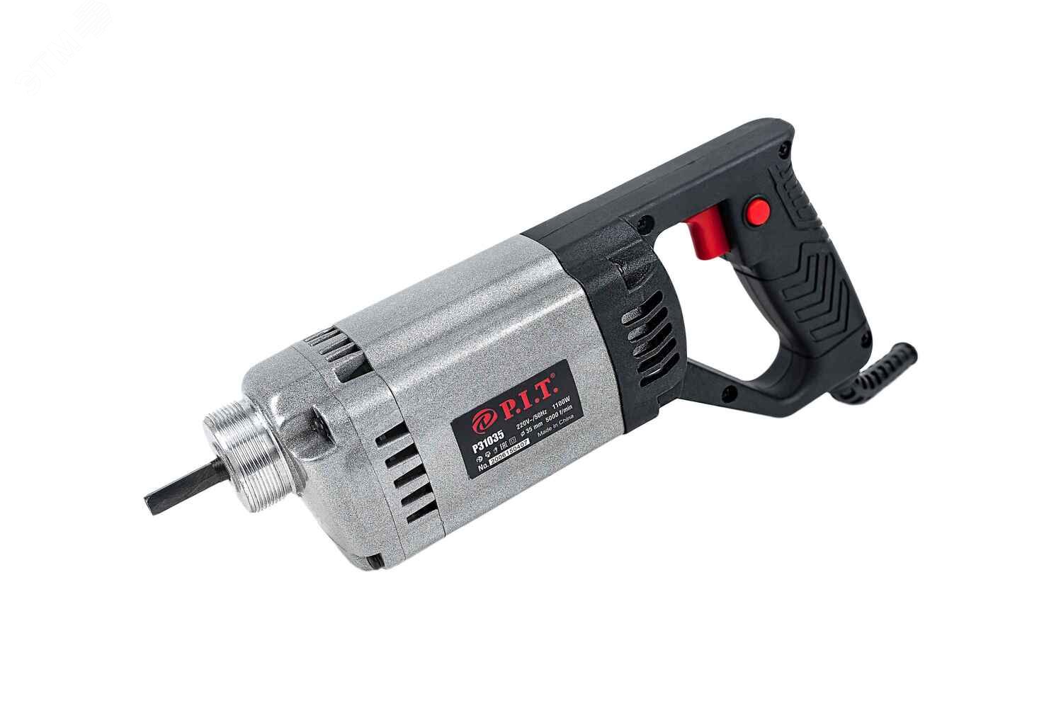 Изображение товара Электрический вибратор для бетона P.I.T. P31035 1100 Вт 1300 об/мин 1,5м булава