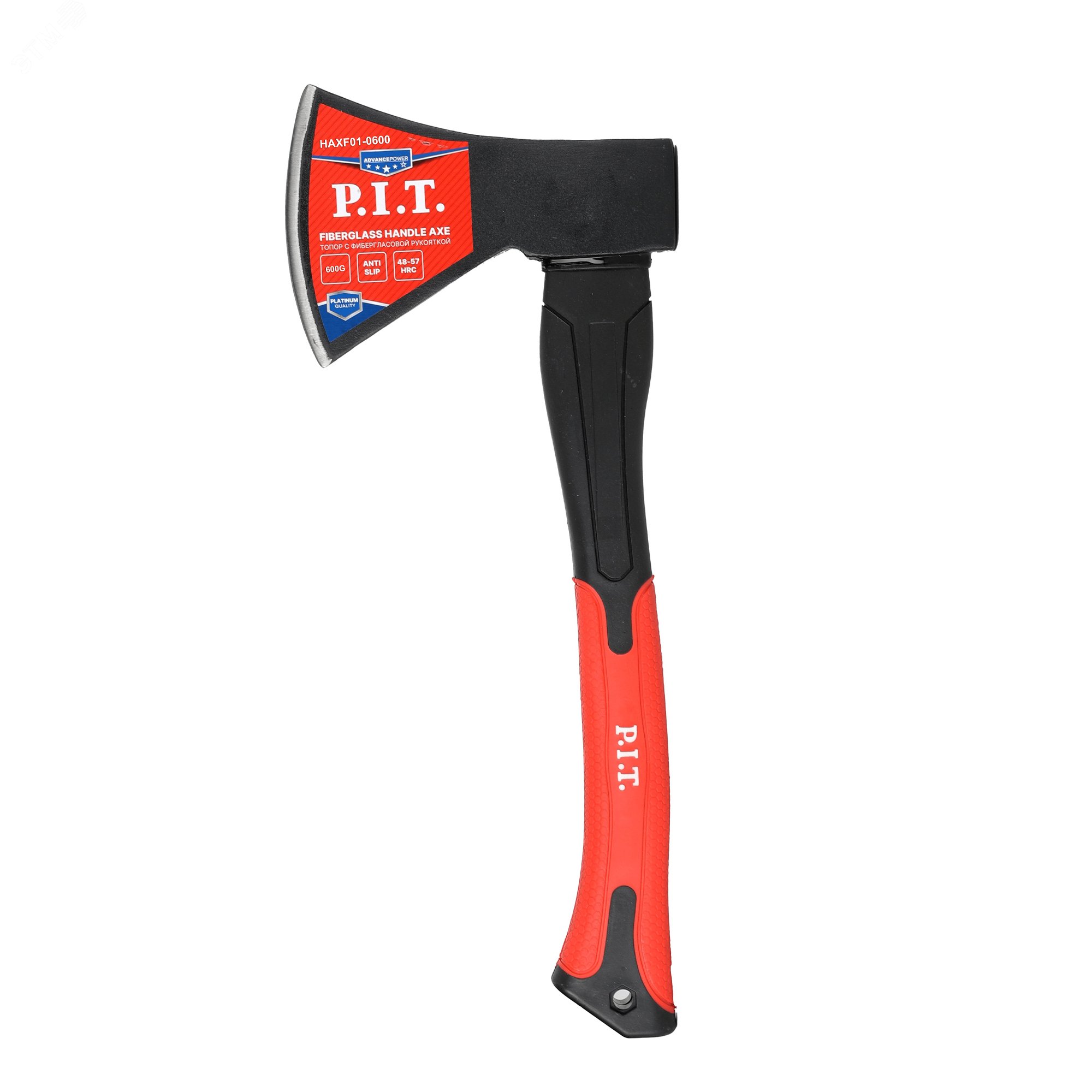 Изображение товара Плотницкий топор с фиберглассовой рукояткой 405 мм P.I.T. HAXF01-0800