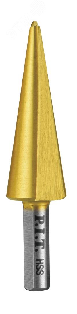 Изображение товара Сверло по металлу конусное P.I.T. 6-20мм, HSS, титановое покрытие (AMED14-0620) (шт)