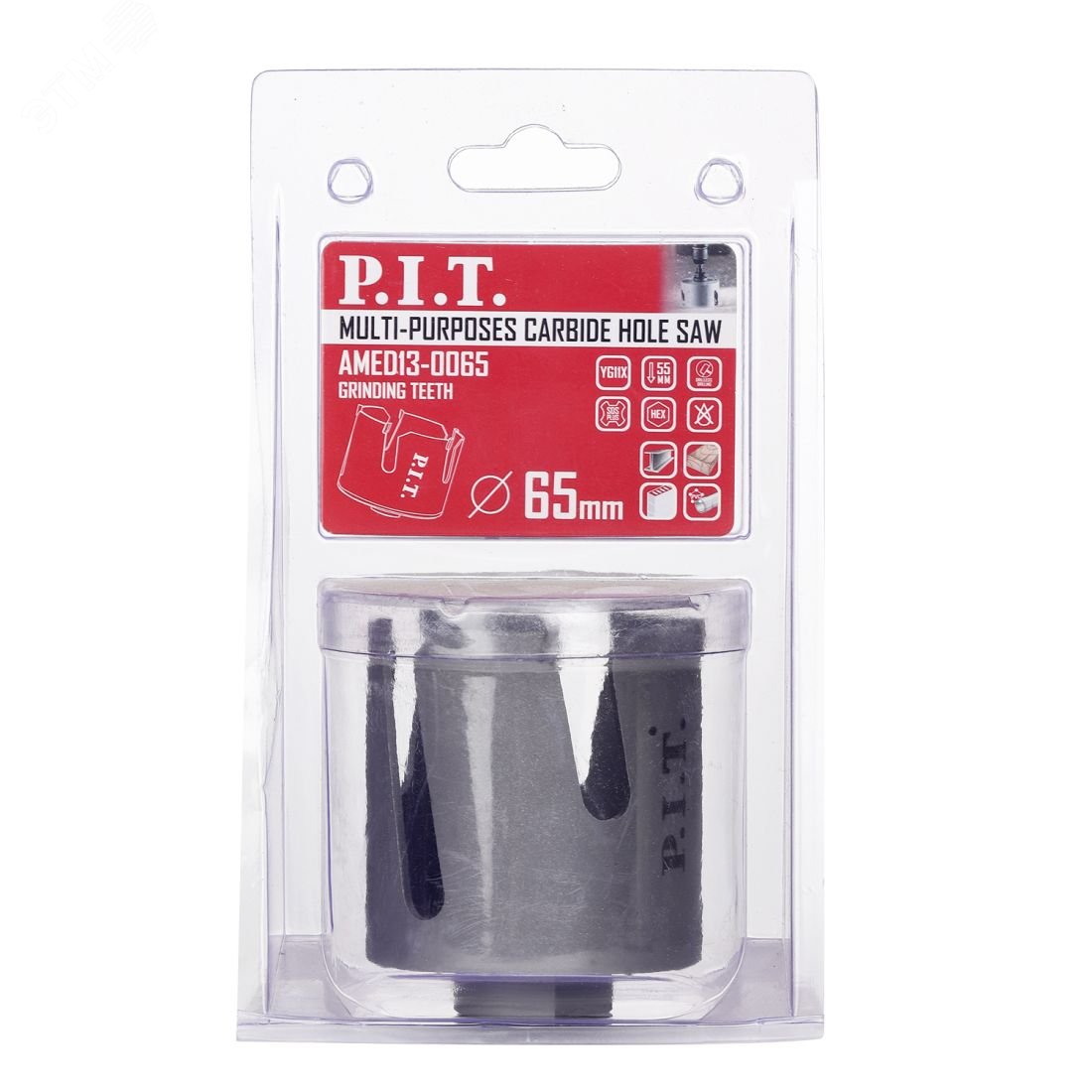 Изображение товара Универсальная коронка 65x60мм для сверления в бетоне дерева и металле