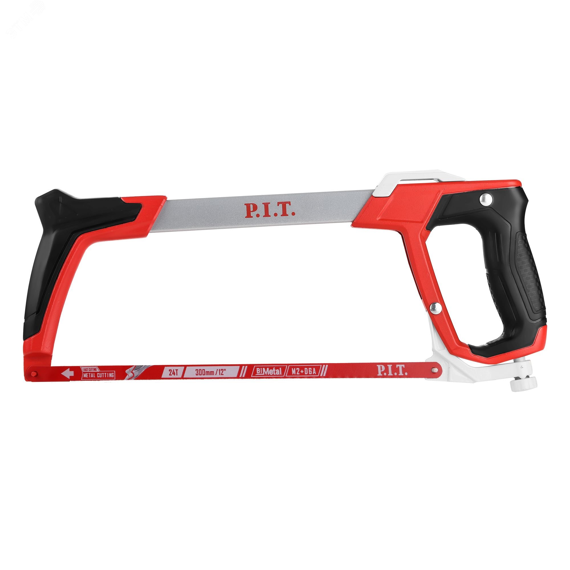 Изображение товара Ножовка по металлу P.I.T. DRUA HHAS01-0300 (300мм, 700г, полотно BiM, 24 TPI, 90/45°, БЗП) (шт)