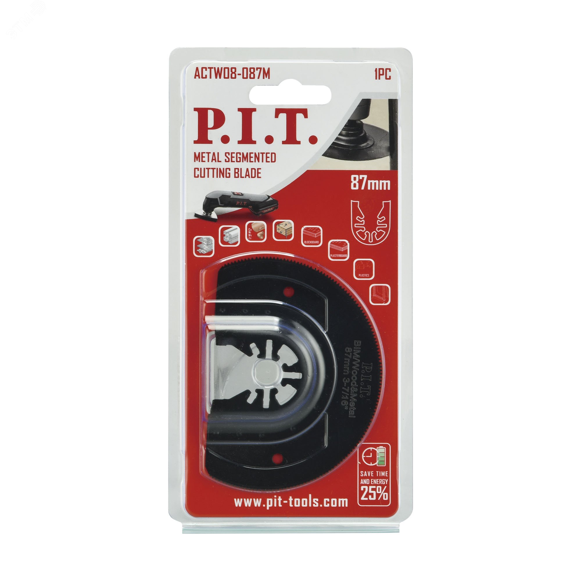 Изображение товара Насадка пильная сегментная для реноваторов 88 мм P.I.T. ACTW08-087M