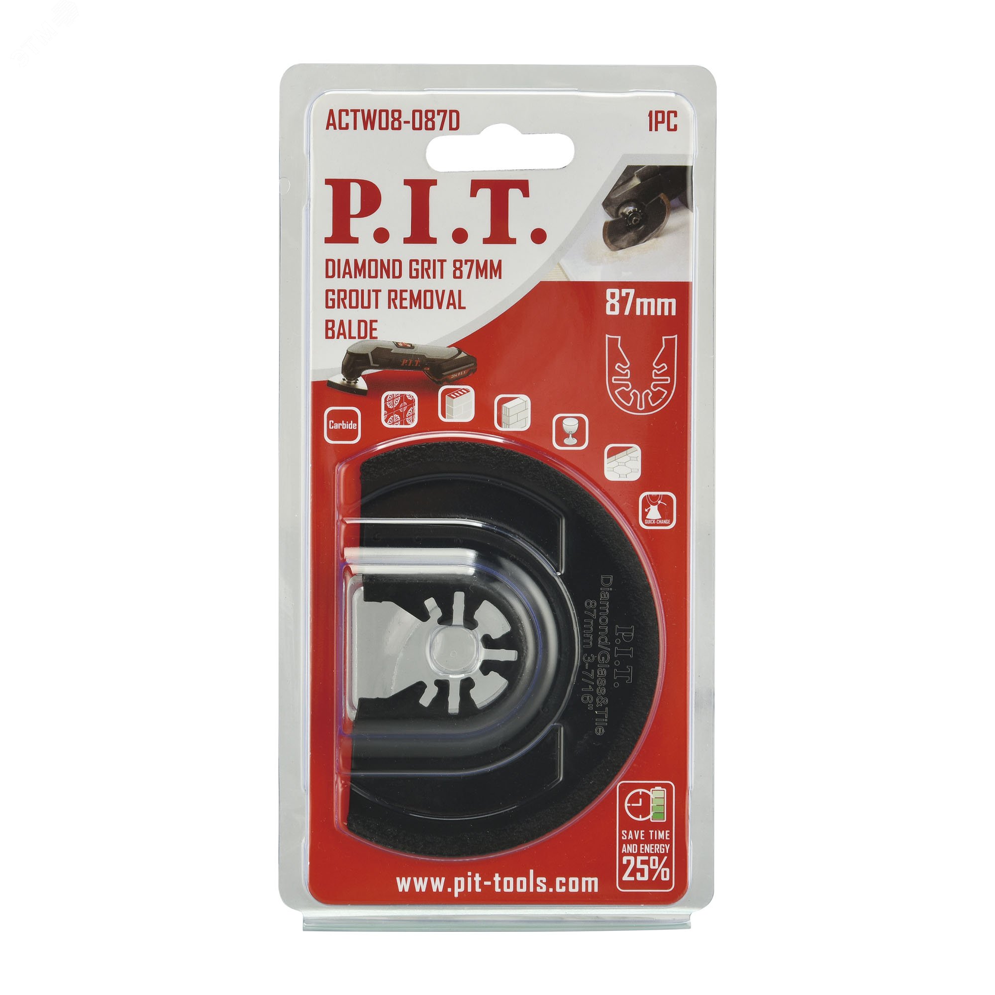 Изображение товара Насадка алмазная для реноваторов 87 мм сегментная для бетона керамики