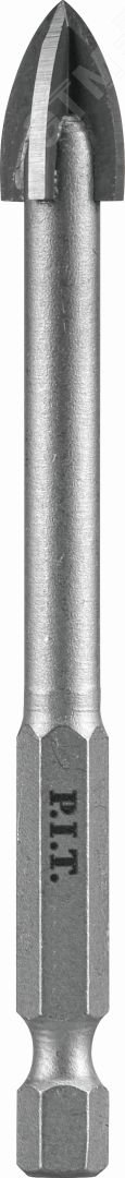 Изображение товара "Сверло по стеклу и керамике P.I.T. 12x100 мм, 4 реж. кромки, хв. HEX 1/4""(6,35мм) (AMAS11-012P)" (шт)