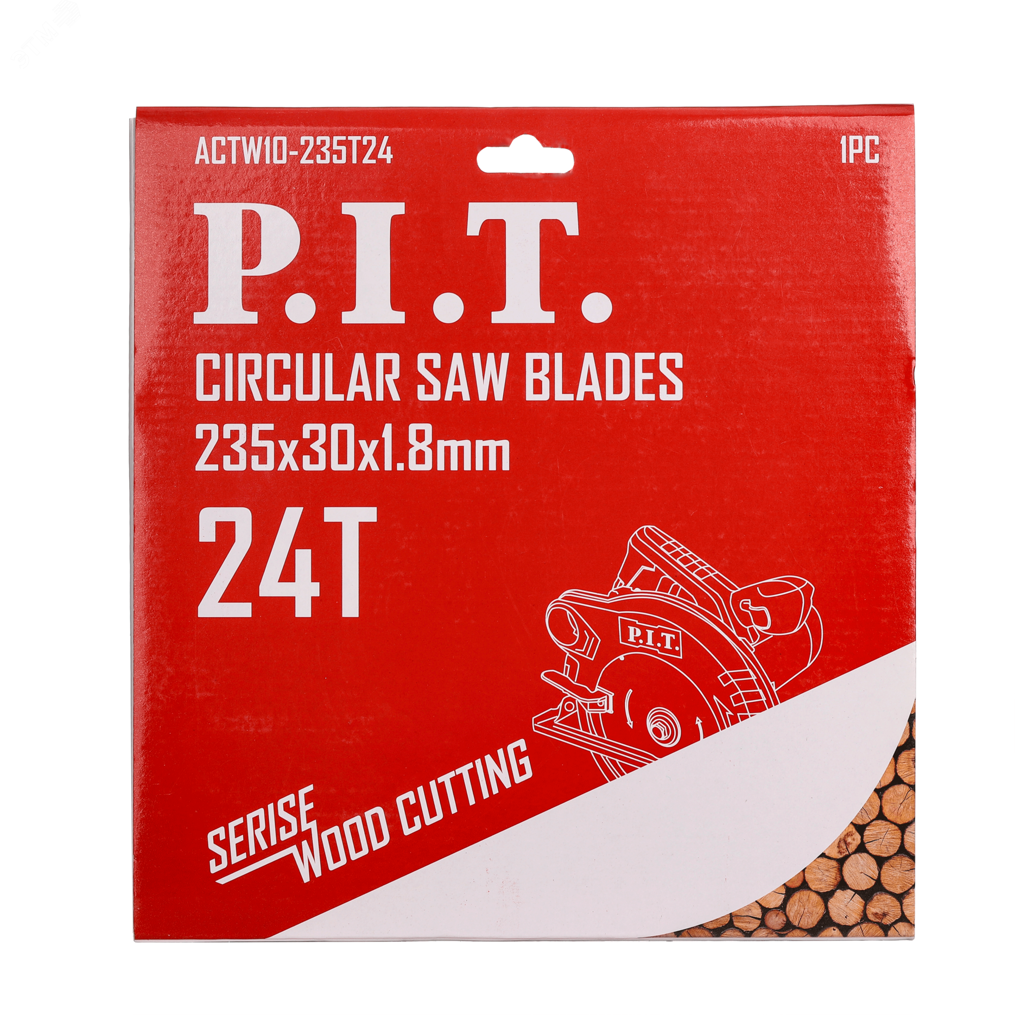 Изображение товара Диск пильный по дереву P.I.T. 235x30x2,6 мм 24T с зубьями ATB