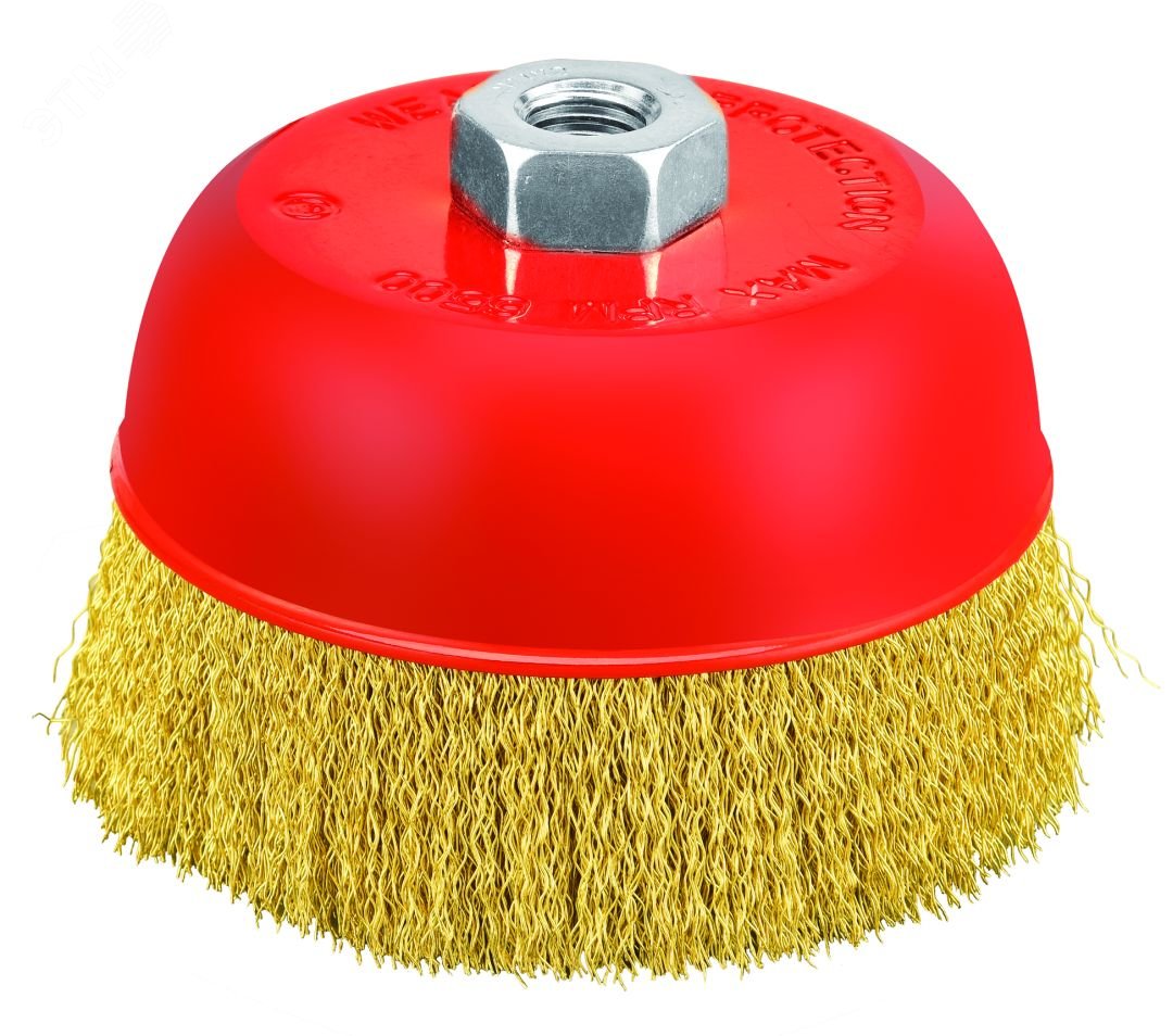 Изображение товара Кордщетка чашечная P.I.T. 150x0,3мм латунь M14 для обработки поверхностей