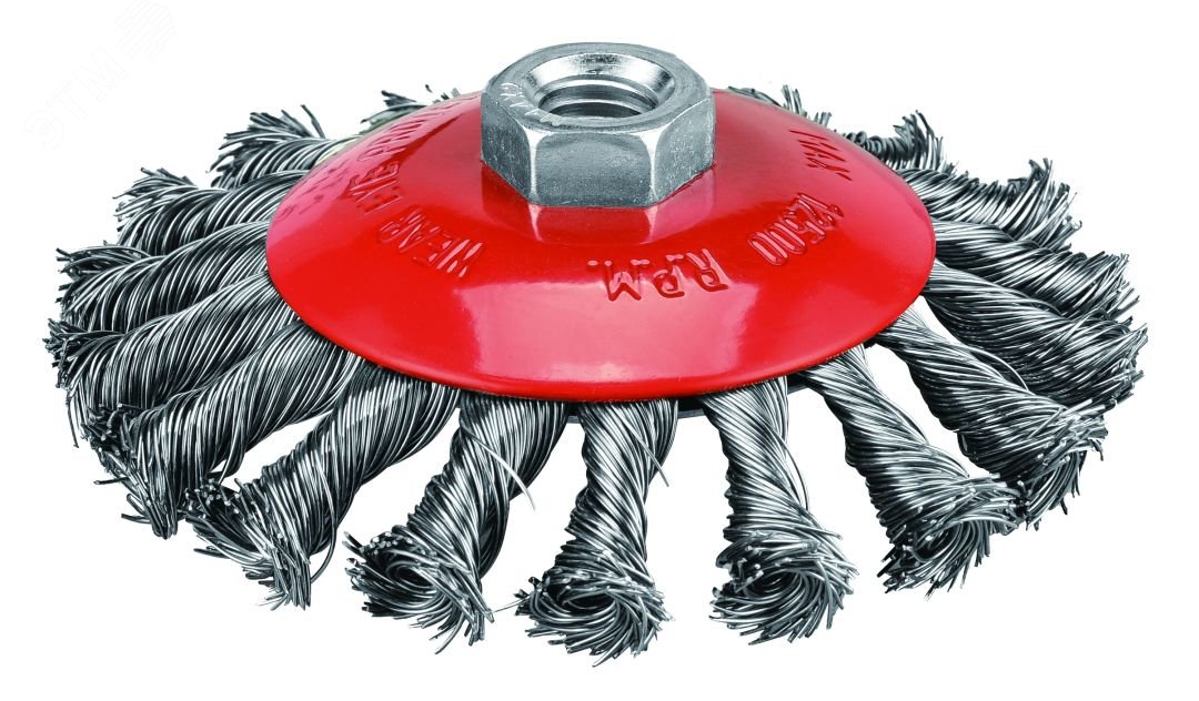 Изображение товара Коническая кордщетка P.I.T. 125x0,5мм со стальной проволокой M14