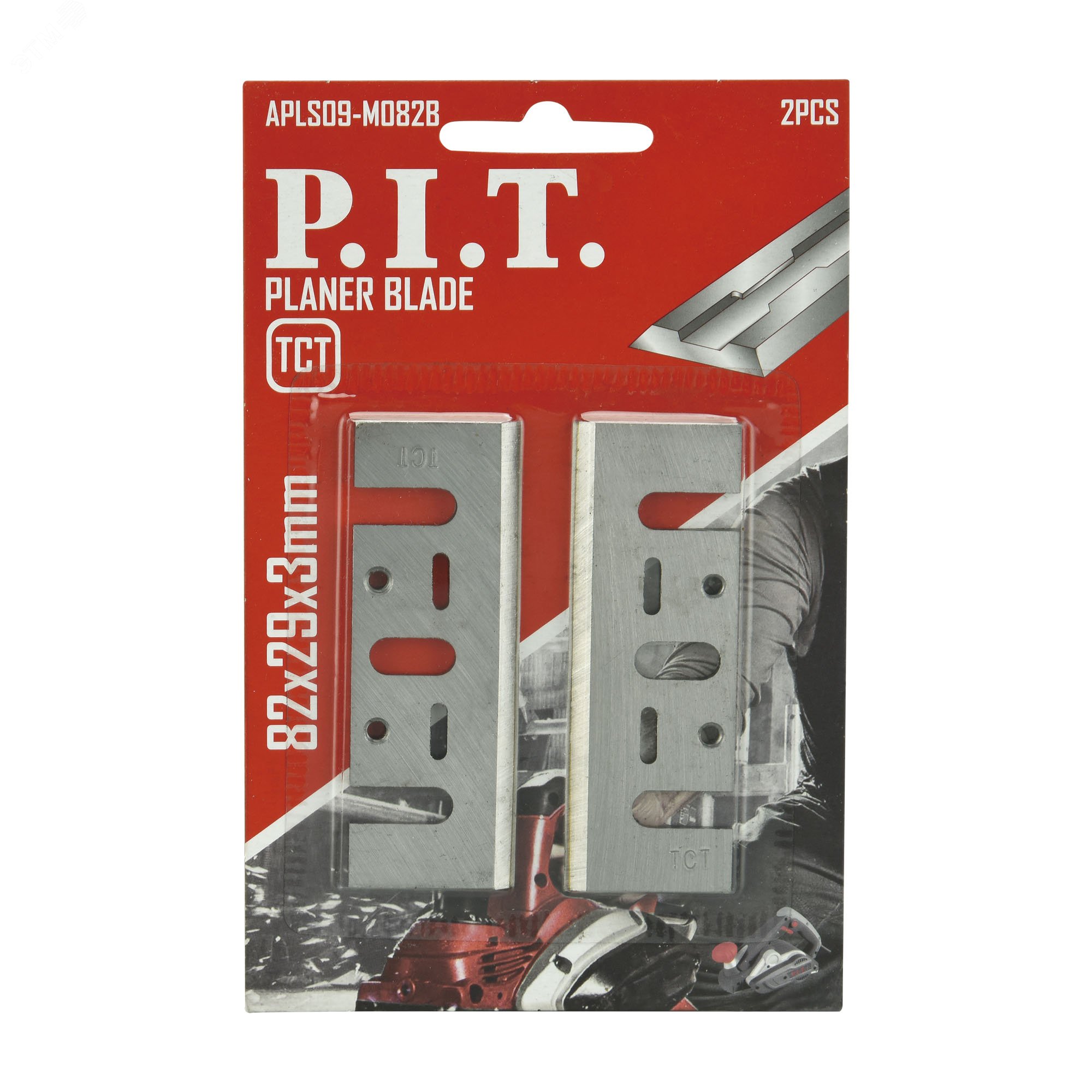Изображение товара Ножи для рубанка P.I.T. 82x29х3,0 мм, 2 шт, TCT (APLS09-M082B) (шт)