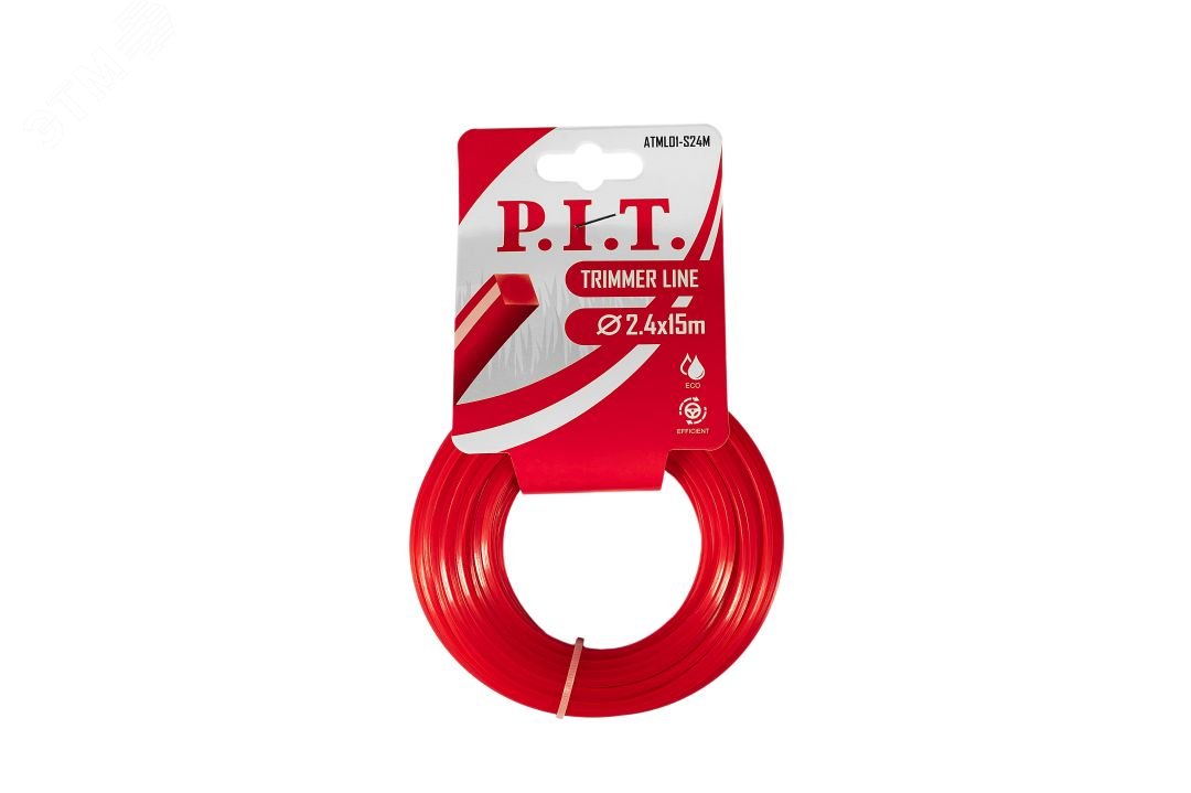 Изображение товара Леска для триммеров P.I.T. квадрат 15 м x 2,4 мм