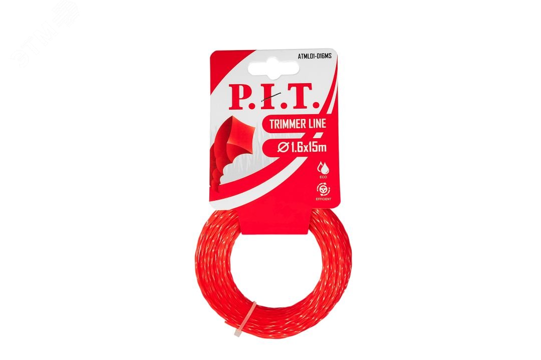 Изображение товара Леска для триммеров P.I.T. квадратная 15 м x 1,6 мм
