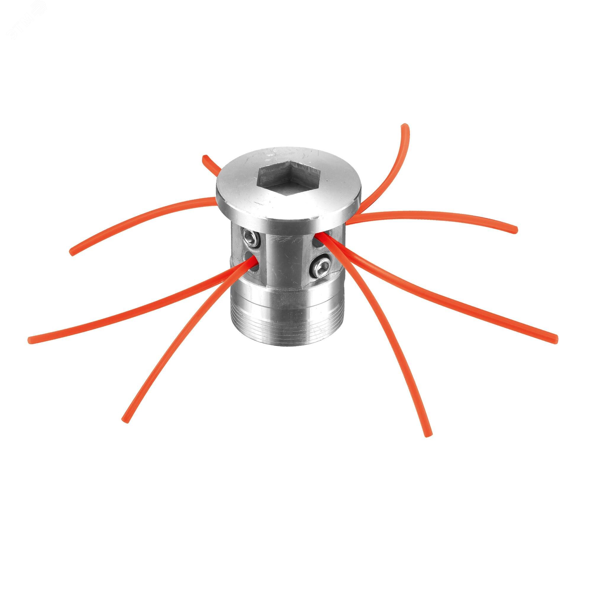 Изображение товара Головка-шпуля для триммеров тип паук, 2 уса лески по 28см, 3,0мм (шт)