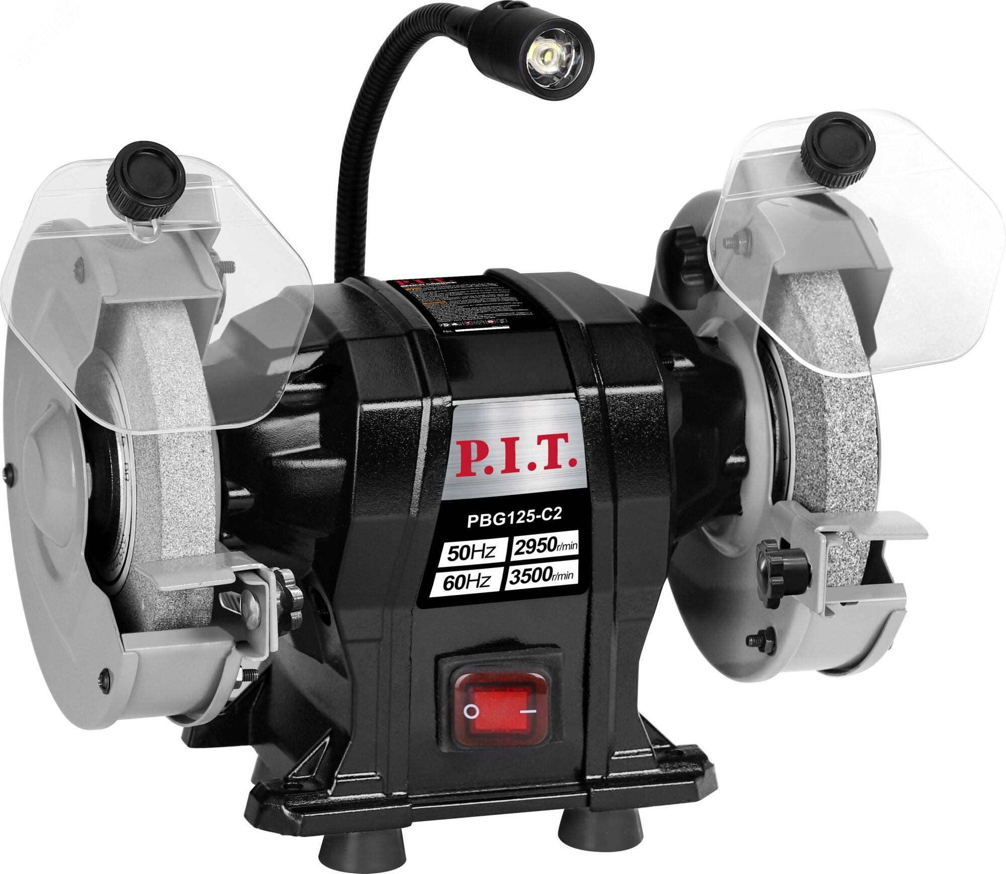 Изображение товара Электрический станок точильный P.I.T. PBG125-C2 200Вт с LED освещением