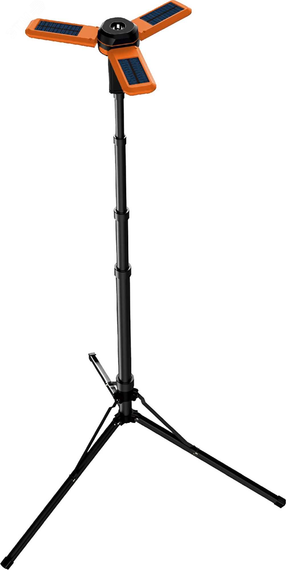 Изображение товара Мачта осветительная MAXPILER MTWL-05 с аккумулятором 1200 Лм, телескопическая, солнечная зарядка