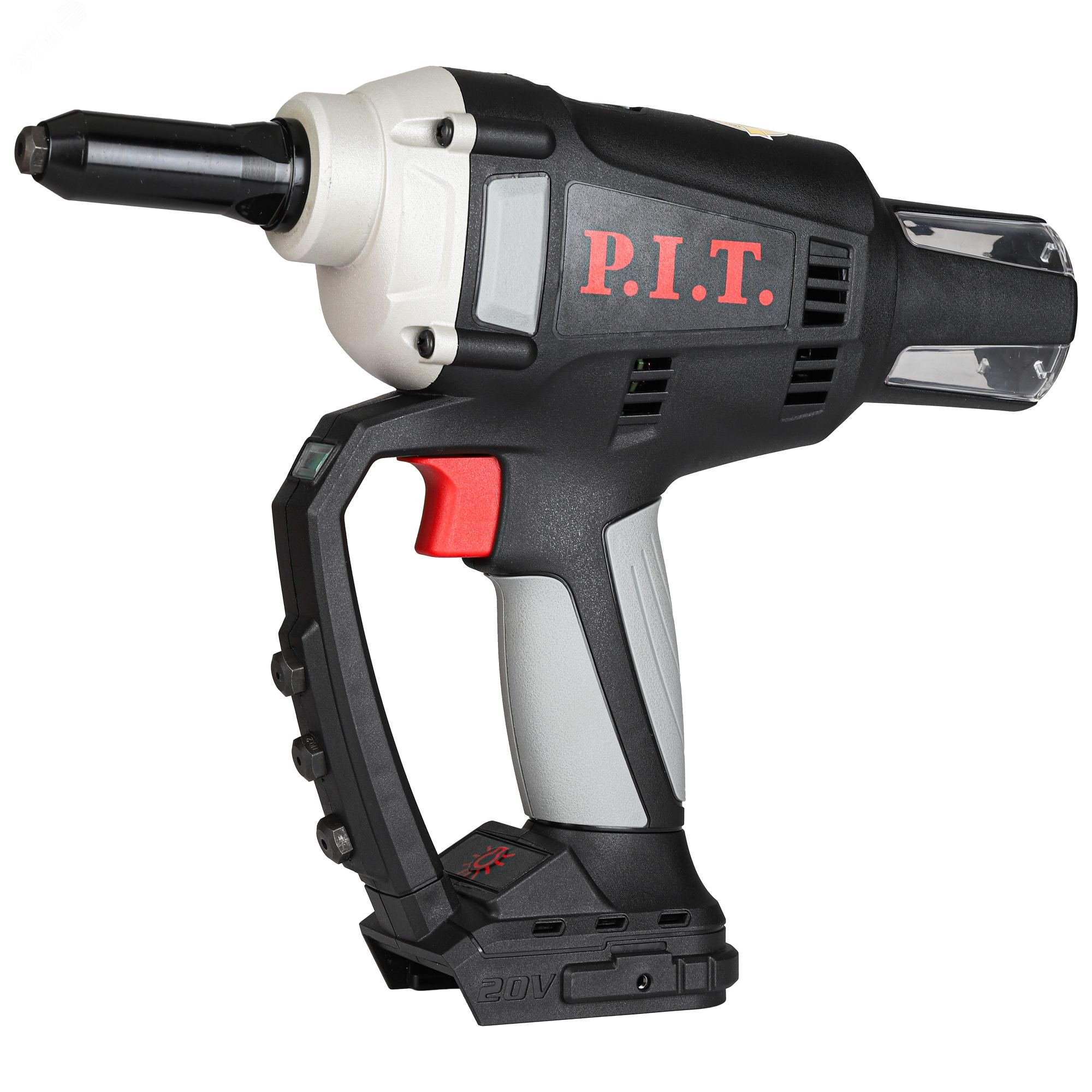 Изображение товара Аккумуляторный пистолет заклёпочный P.I.T. PRG20H-5A SOLO 20В высокая сила