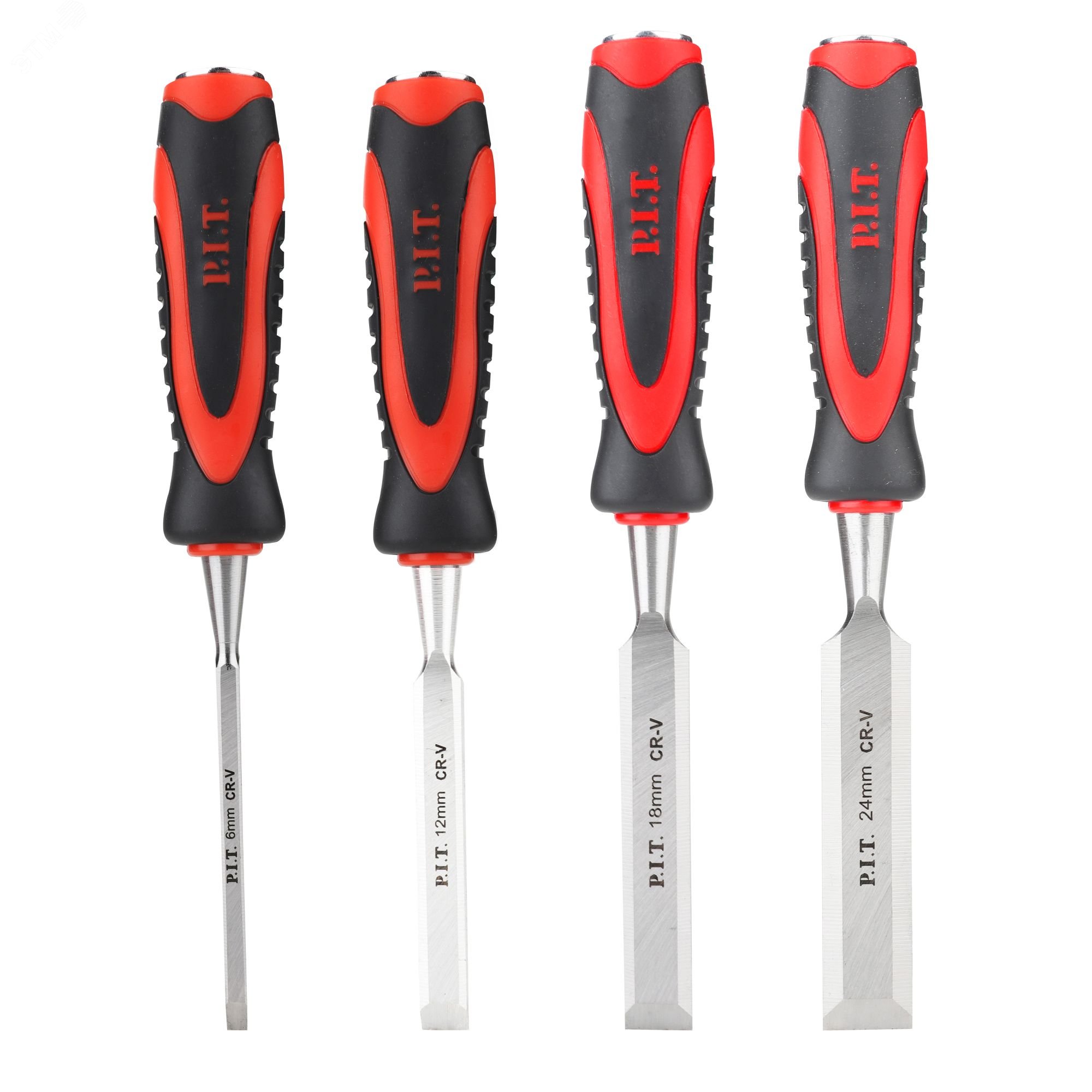 Изображение товара Набор плоских стамесок P.I.T. CONTROL HSET02-0004 4 шт 6-12-18-24 мм