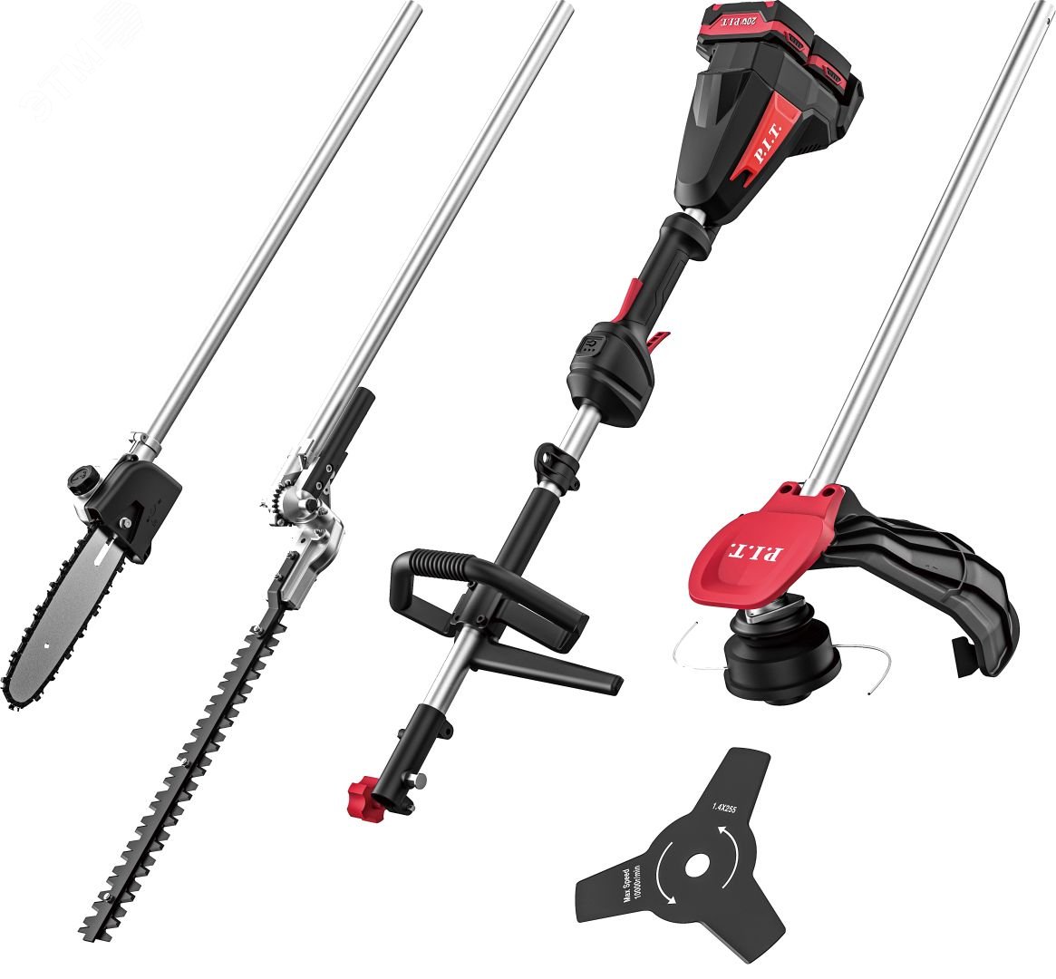 Изображение товара Аккумуляторный триммер P.I.T. PTR20H-380C/2 с двумя аккумуляторами