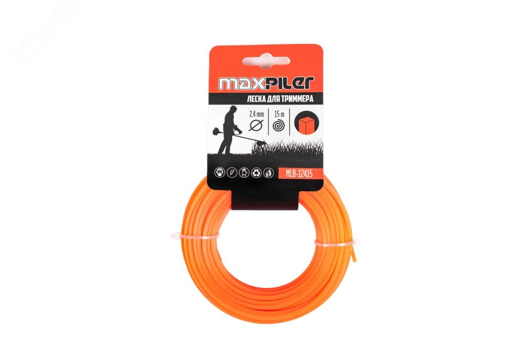 Изображение товара Леска для триммеров 2.4мм 15м, квадрат (шт)