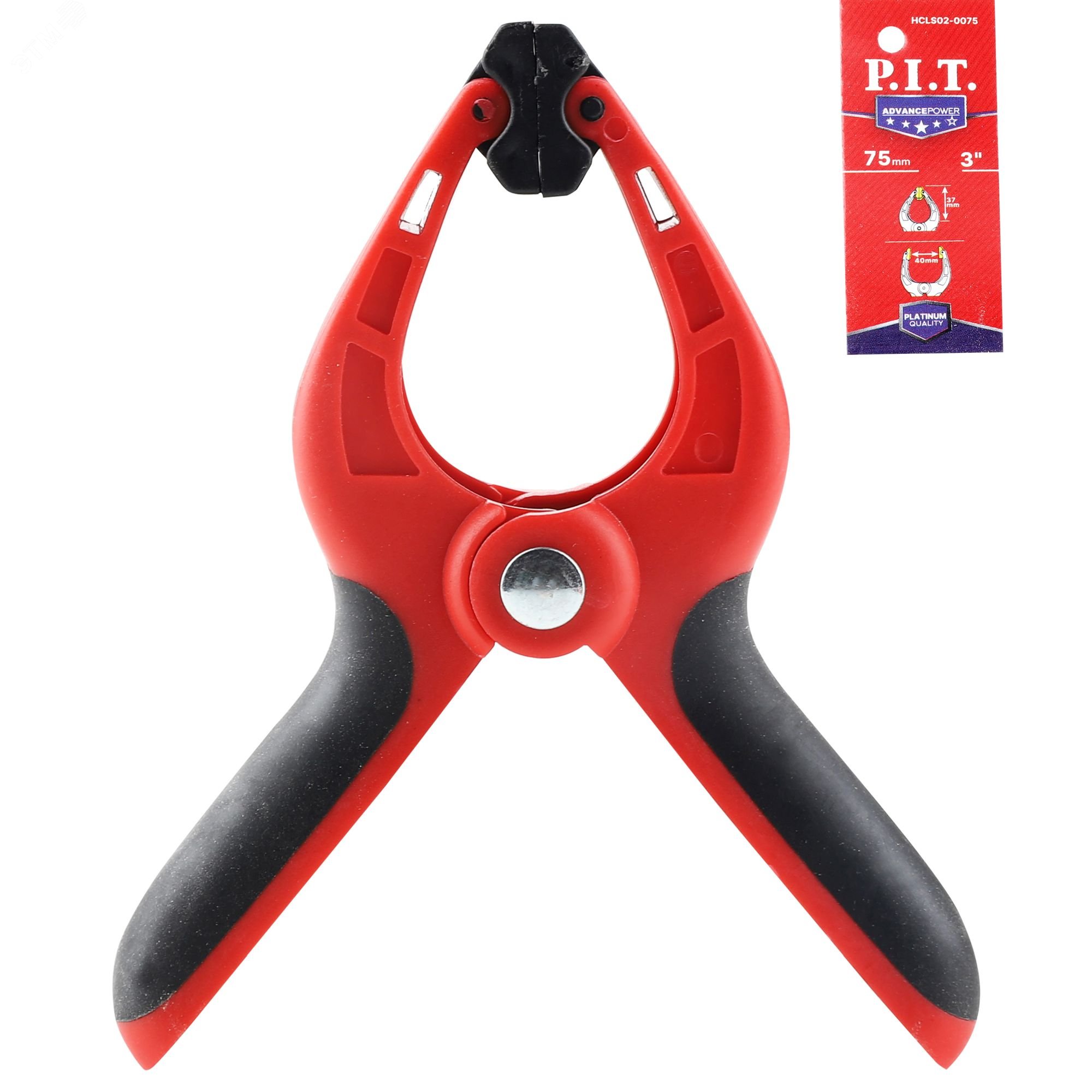 Изображение товара Струбцина пружинная P.I.T. ADVANCE HCLS02-0075 75мм зажим 40х37мм сталь антикоррозийное покрытие