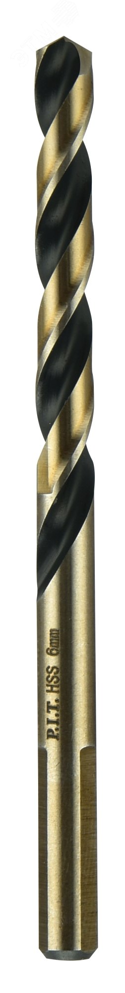 Изображение товара Сверло по металлу с трехгранным хвостовиком P.I.T. 6,0x93мм, 135°, 10 шт в уп. (AMED15-0006) (шт)