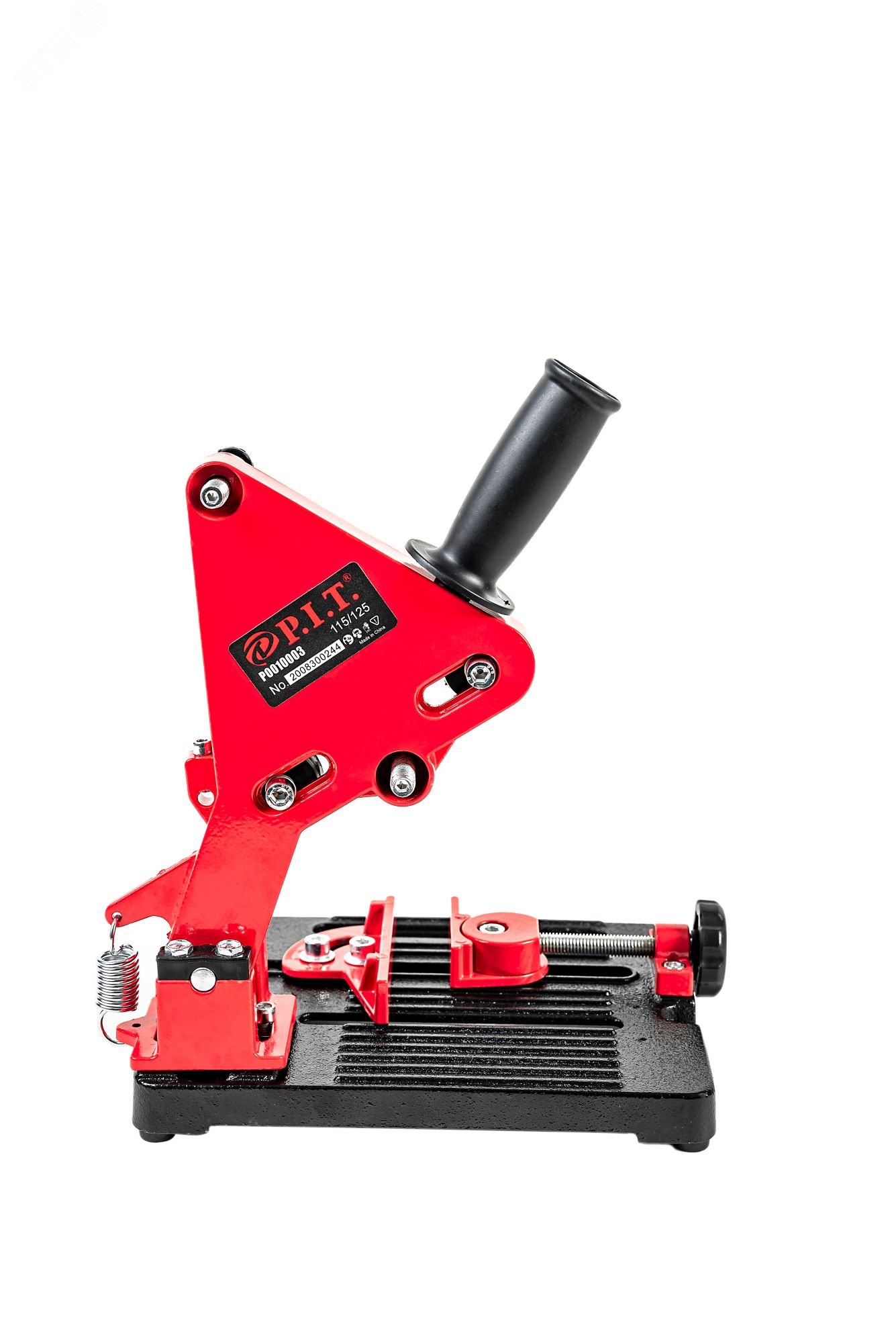 Изображение товара Стойка для УШМ P.I.T. P0010003 115-125мм, угловые тиски 45°, литое основание