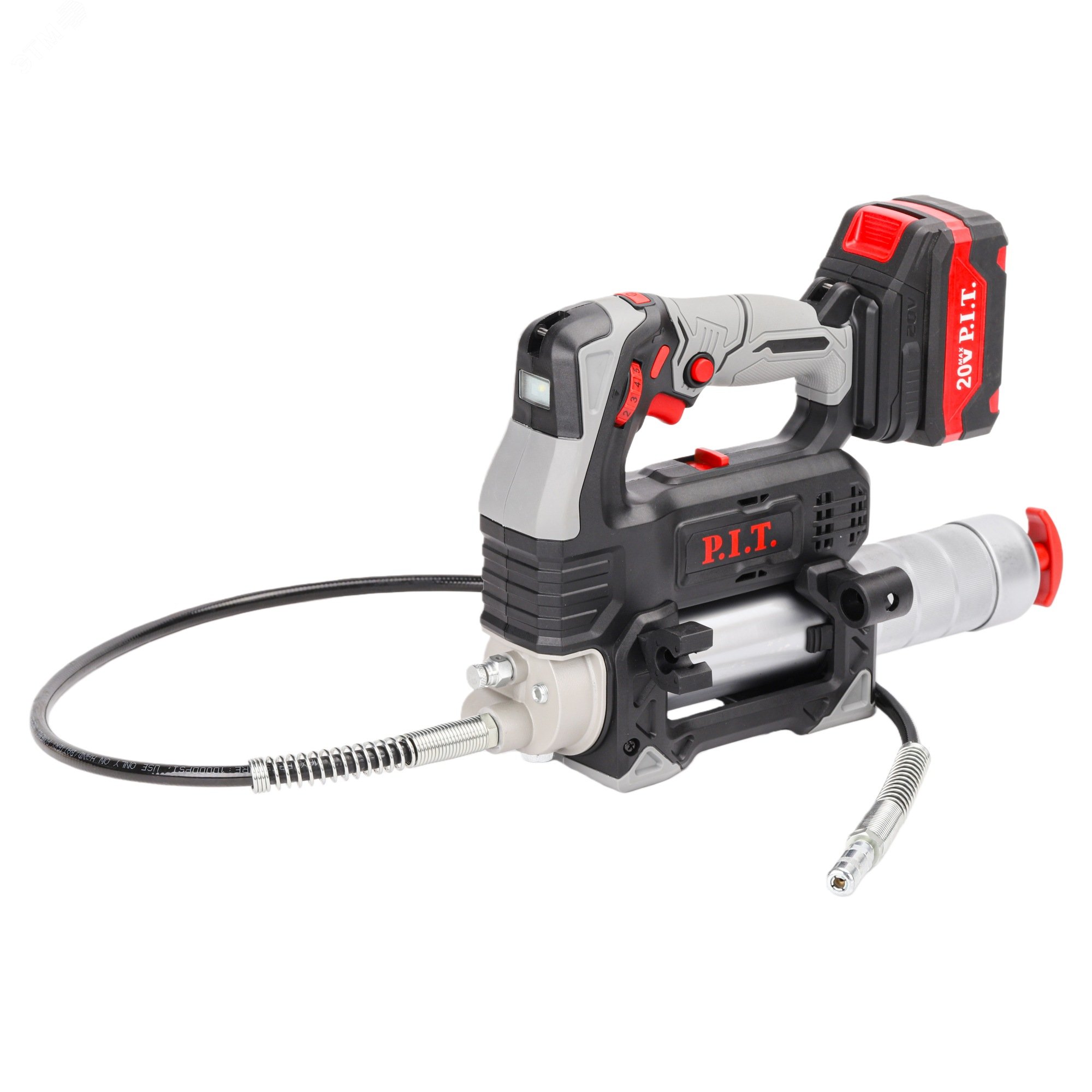 Изображение товара Пистолет смазочный аккумуляторный P.I.T. PGG20H-400A 20В для густой смазки