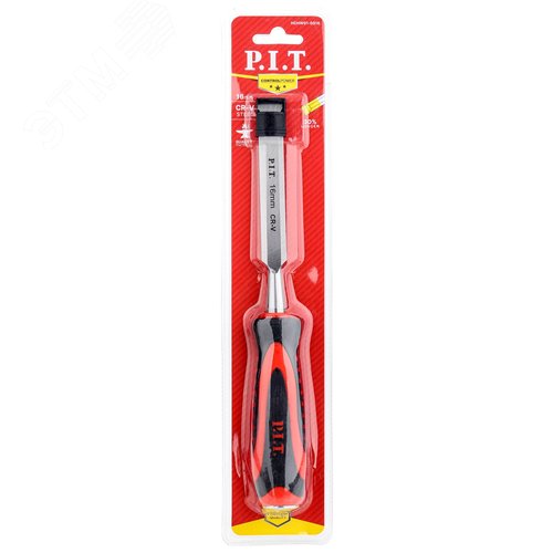 Изображение товара Стамеска по дереву плоская P.I.T. CONTROL HCHW01-0016 (16мм, 265х135мм, 28°, 200г, удар, CR-V) (шт)