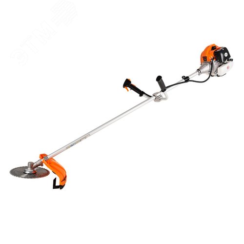 Изображение товара Триммер бензиновый Мастер (3,2л.с, 56см, 2-т, 8500об/мин, 1.2л, 440мм, леска, диск) (шт)