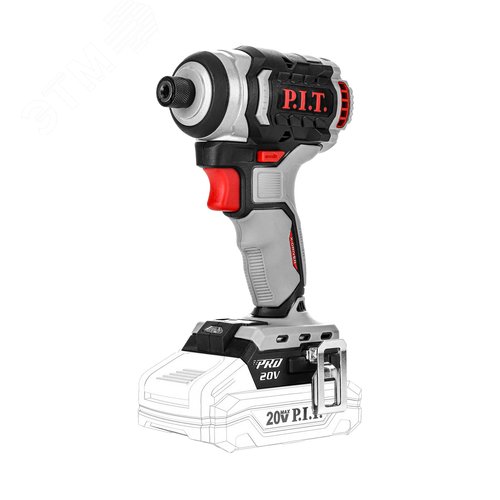 Изображение товара "Винтоверт IMPACT аккум. бесщёточный P.I.T. PSD20H-230A SOLO (20В, 230Нм, 3ск, 3500уд/м, HEX 1/4"")" (шт)
