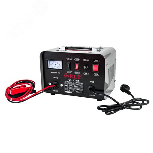 Изображение товара Зарядное устройство P.I.T. PZU30-C1МАСТЕР (700Вт, 12/24В,ток 15/20А, макс. 27А, емк.акб 20-85Ач) (шт)