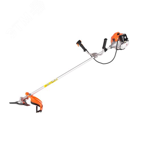 Изображение товара Триммер бензиновый Стандарт (2,3л.с, 52см, 2-т, 8500об/мин, 1.2л, 440мм,леска,диск) (шт)