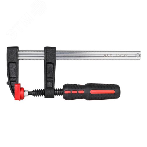 Изображение товара Струбцина винтовая (тип F, 150 мм, двухкомпонентная рукоятка) (шт)