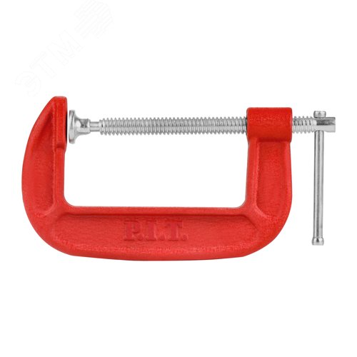 Изображение товара Струбцина винтовая (тип G, 100 мм, металлическая рукоятка) (шт)