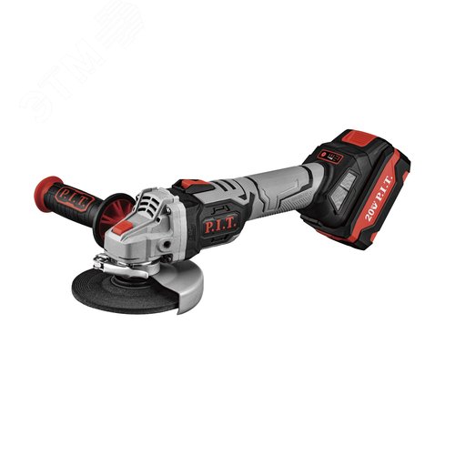 Изображение товара Шлифмашина угловая аккум. бесщёточная P.I.T. PWS20H-125B/2 (20В, 125мм, 3 скорости, 2 акб, ЗУ, кейс) (шт)