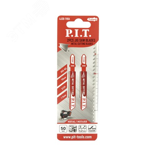 Изображение товара Пилка для лобзика по металлу T118A 50мм (шт)