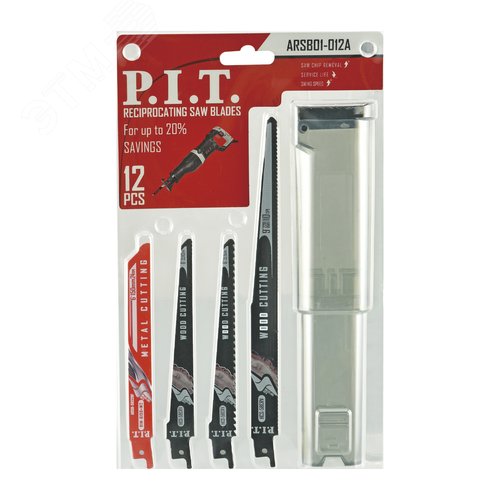 Изображение товара Набор полотен для сабельной пилы 12шт (уп)