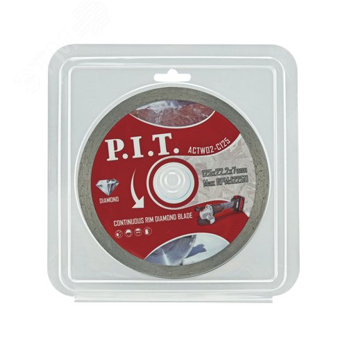 Изображение товара Диск алмазный отрезной сплошной P.I.T. 125x22,2x1,4 мм (ACTW02-C125) (шт)