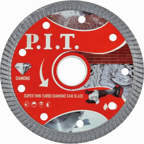 Изображение товара Диск алмазный отрезной Turbo (сверхтонкий) 115x22,2x1,4 мм (шт)