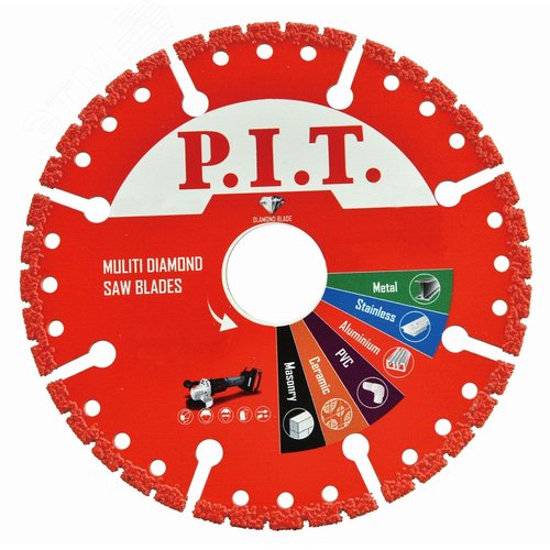 Изображение товара Диск алмазный сегментный по металлу 125x22,2x2,2 мм (шт)