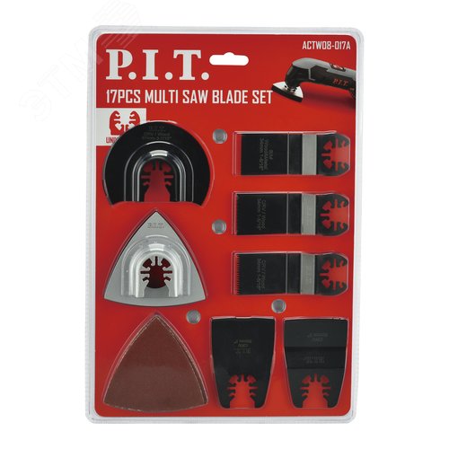 Изображение товара Набор насадок для реноваторов (МФИ) P.I.T. 17шт (ACTW08-017A) (шт)