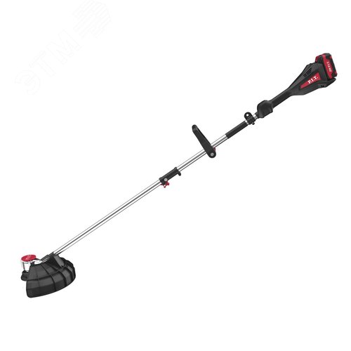 Изображение товара Триммер аккумуляторный бесщёточный (20В, 5500об., 255/330мм, ниж.двиг., 1акб4Ач, ЗУ) (шт)