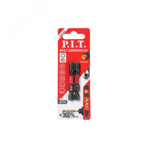 Изображение товара Бита ударная H5x50 мм 2 шт в уп. (уп)