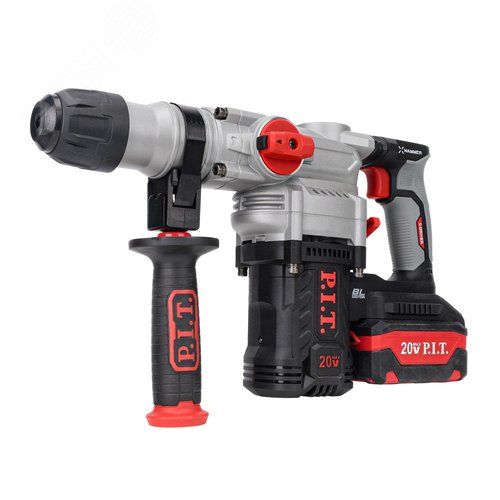 Изображение товара Перфоратор SDS-Plus аккум. бесщеточный P.I.T. PBH20H-26A/1 (верт, 20В, 5,0Дж, 3реж, 26мм, 1х4Ач,ЗУ) (шт)