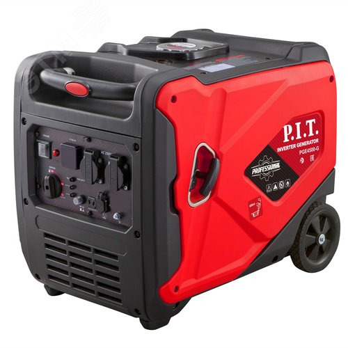 Изображение товара Генератор бензиновый инверторный P.I.T. PGE4500-G (4,5/4,2 кВт, 236см, 4 такт, 2х220В, 12В, 18,3А) (шт)