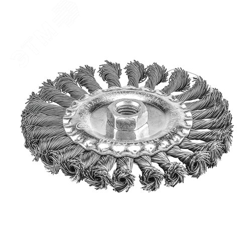 Изображение товара Кордщетка дисковая P.I.T. 125x0,5мм, стальная крученая проволока, резьба M14 (APLS12-S125) (шт)