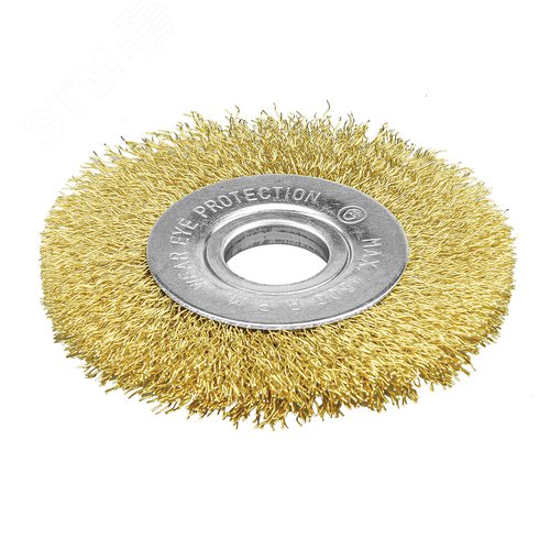 Изображение товара Кордщетка дисковая P.I.T. 125x0,3мм, латунированная витая проволока, отверстие 22,2 мм (APLS12-U125) (шт)