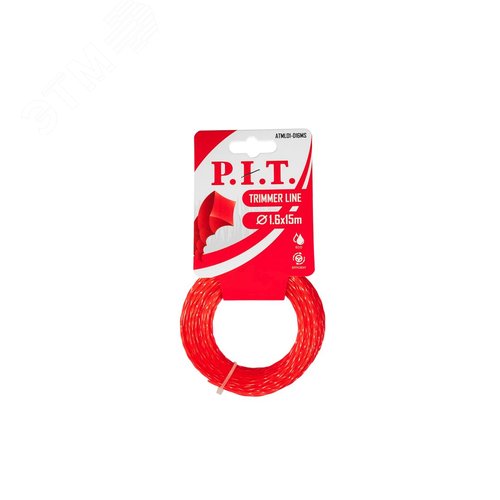 Изображение товара Леска для триммеров квадрат крученый 15 м x 1,6 мм, картон (шт)