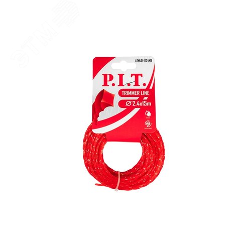 Изображение товара Леска для триммеров квадрат крученый 15 м x 2,4 мм, картон (шт)