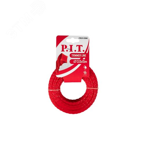 Изображение товара Леска для триммеров квадрат крученый 15 м x 3,0 мм, картон (шт)